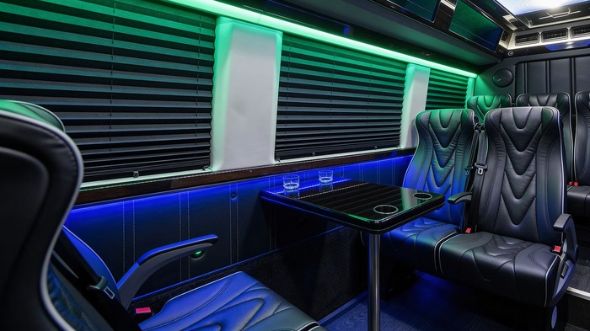 18 passenger sprinter van inside irving