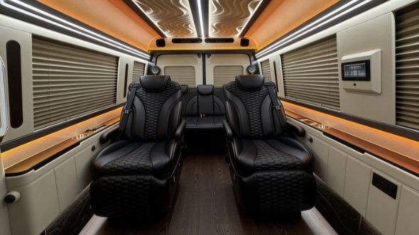 8 passenger sprinter van inside irving