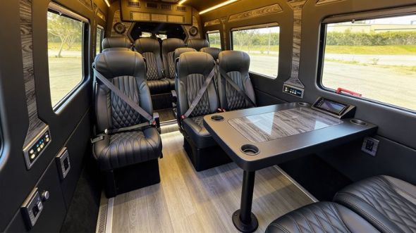 irving 12 passenger sprinter van interior