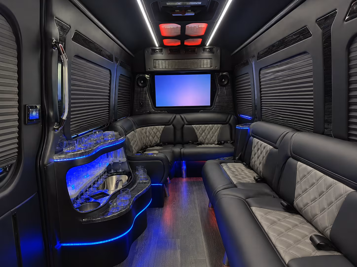 irving sprinter limousine inside